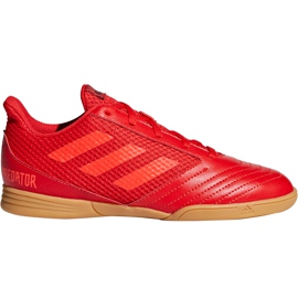 Botas de fútbol adidas Predator 19.4 In Sala Jr CM8552 multicolor rojo
