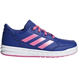 Zapatillas adidas AltaSport K violetas para niños D96865 púrpura azul marino
