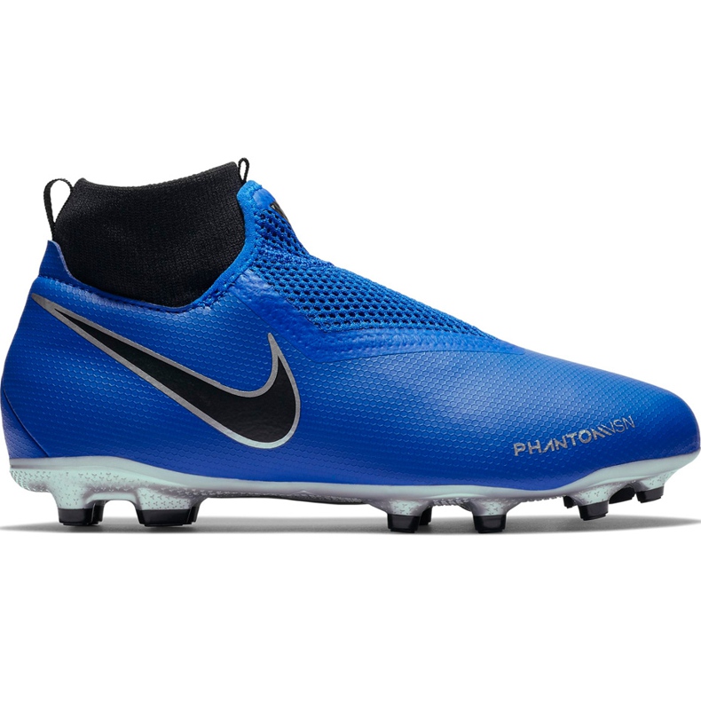 Zapatillas de fútbol Nike Phantom Vsn Academy Df FG / MG Jr AO3287 400 azul