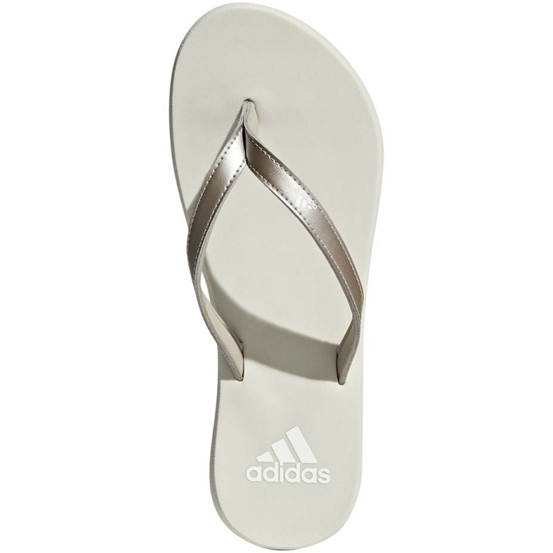 Zapatillas adidas mujer Eezay Flip Flop blancas F35034 gris