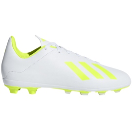 Botas de fútbol adidas X 18.4 FxG Jr BB9380 multicolor blanco