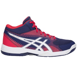 Zapatillas de voleibol Asics Gel-Task Mt B703Y-400 para hombre blanco, rojo, azul marino azul marino