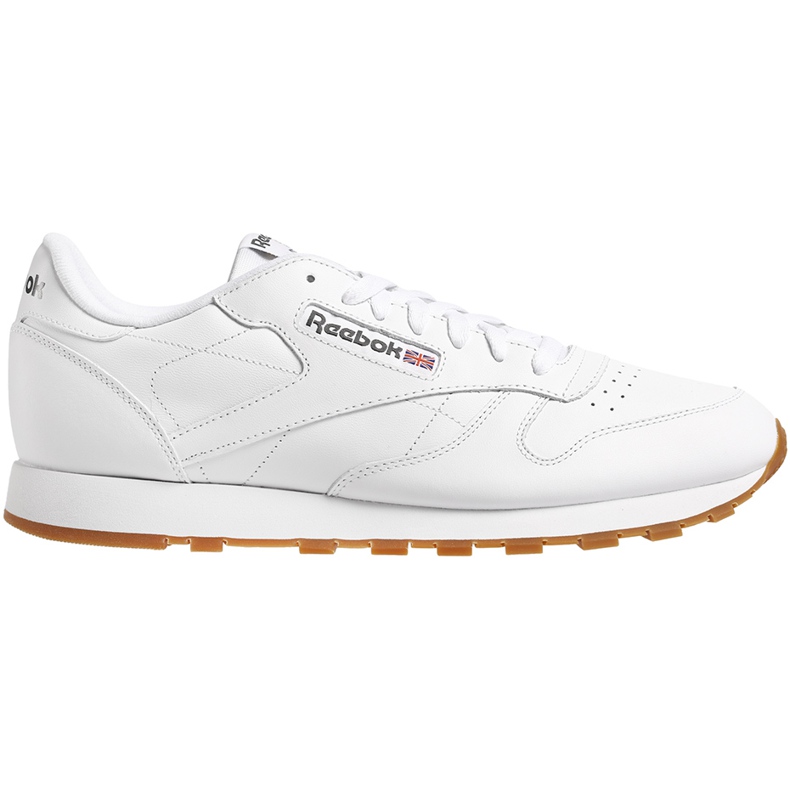 Zapatillas de hombres Reebok Cl Lthr blancas 49799 blanco