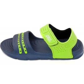 Zapatillas de piscina para niños Aqua-Speed ​​Noli, azul marino y verde col.48