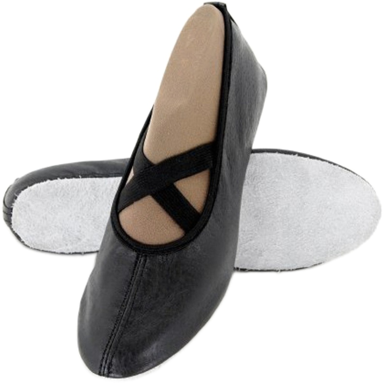 JOTAM Jacek Koszewski Zapatillas de ballet negras Jotam con banda elástica negro