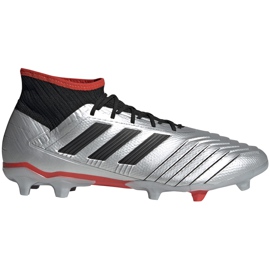 Botas de fútbol adidas Predator 19.2 Fg plateadas F35601 gris gris