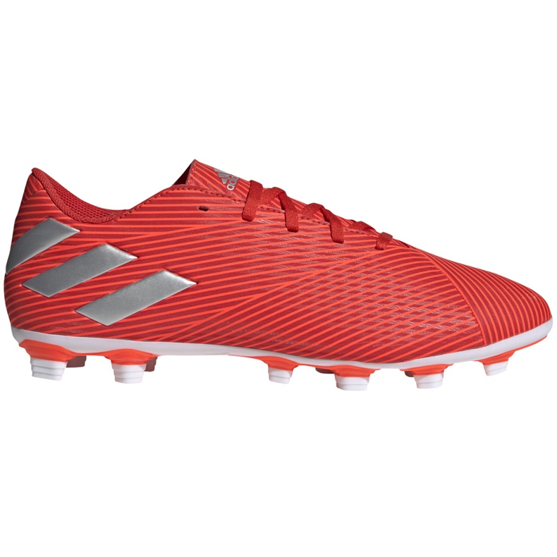 Botas de fútbol adidas Nemeziz 19.4 FxG rojas F34393 rojo rojo