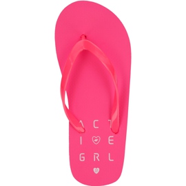 Pantuflas para niñas 4F J4L19 JKLD201 63N coral neon rosa