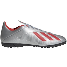 Botas de fútbol adidas X 19.4 Tf plateadas F35344 multicolor plata
