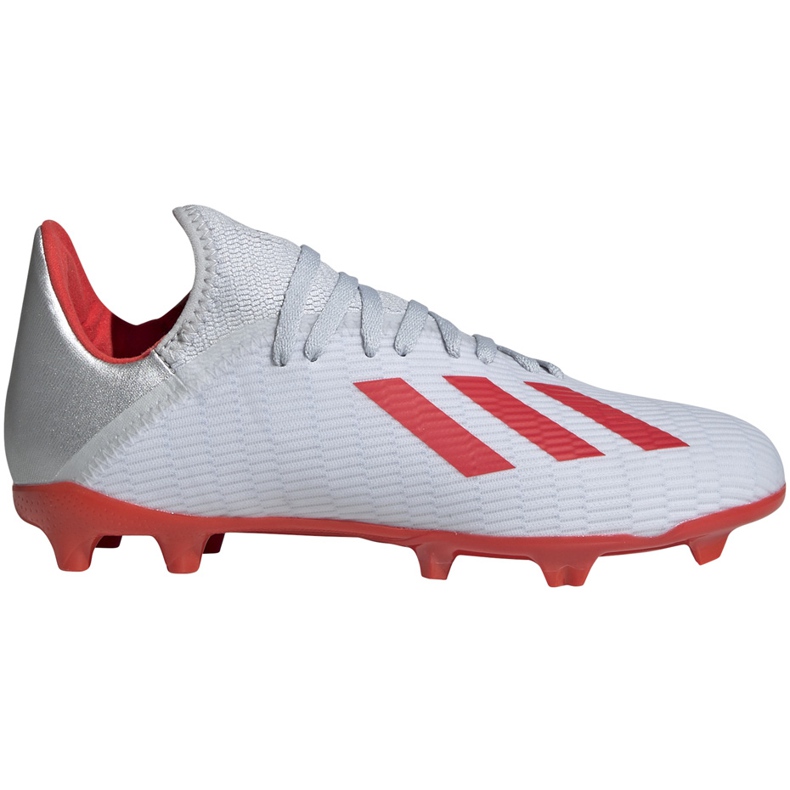 Botas de fútbol adidas X 19.3 Fg Jr plateadas F35365 multicolor plata