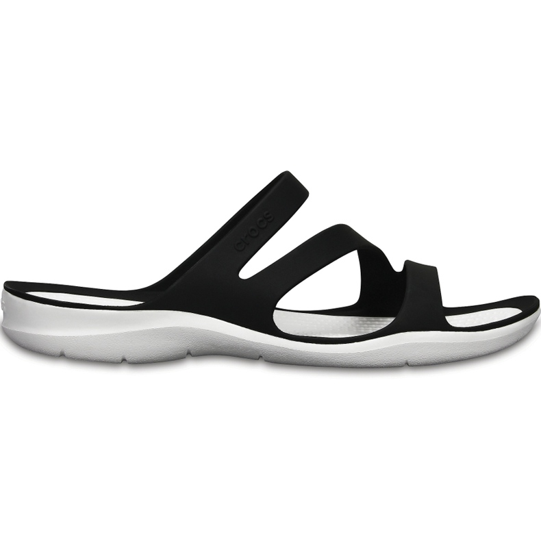 Pantuflas Crocs para mujer Swiftwater Sandal W blanco y negro 203998066