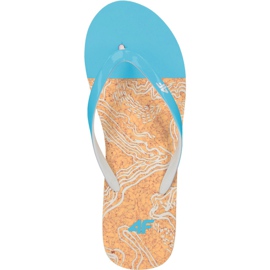 Pantuflas de mujer 4F H4L19 KLD003 34S celeste azul Pantuflas de mujer 4F H4L19 KLD003 34S celeste azul