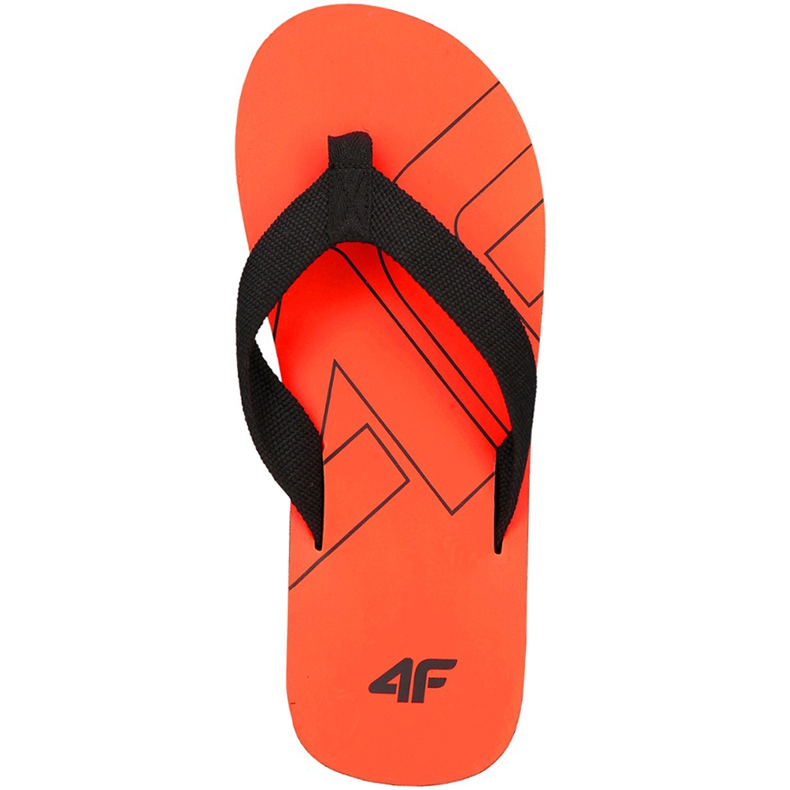 Zapatillas de hombre 4F naranja H4L19 KLM003 70S negro