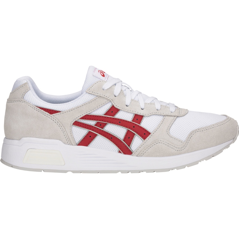 Zapatillas de hombre Asics Lyte Trainer blancas y rojas 1201A006 101 blanco