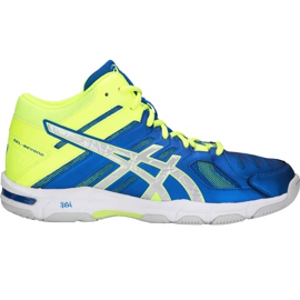 Zapatillas de voleibol Asics Gel Beyond 5 Mt azul-amarillo B600N 400 para hombre