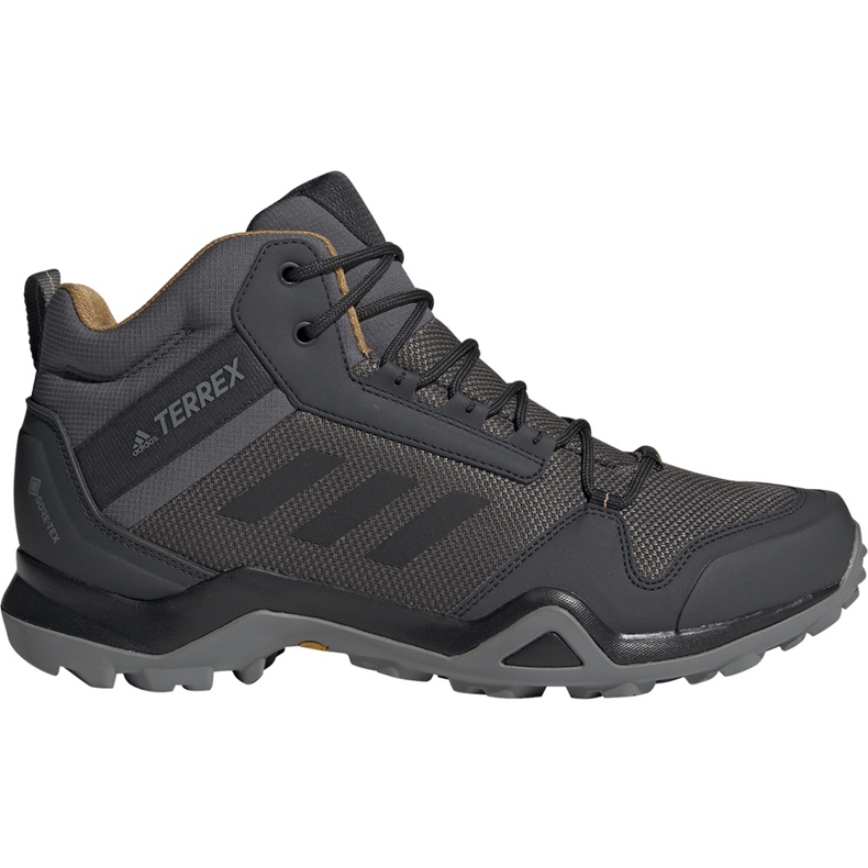 Zapatillas de hombre adidas Terrex AX3 Mid Gtx grises BC0468 negro