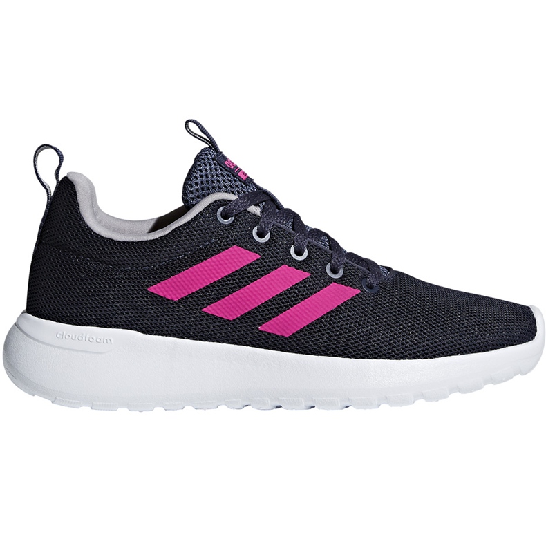 Zapatillas adidas Lite Racer Cln K para niños BB7045 azul marino y rosa rosado