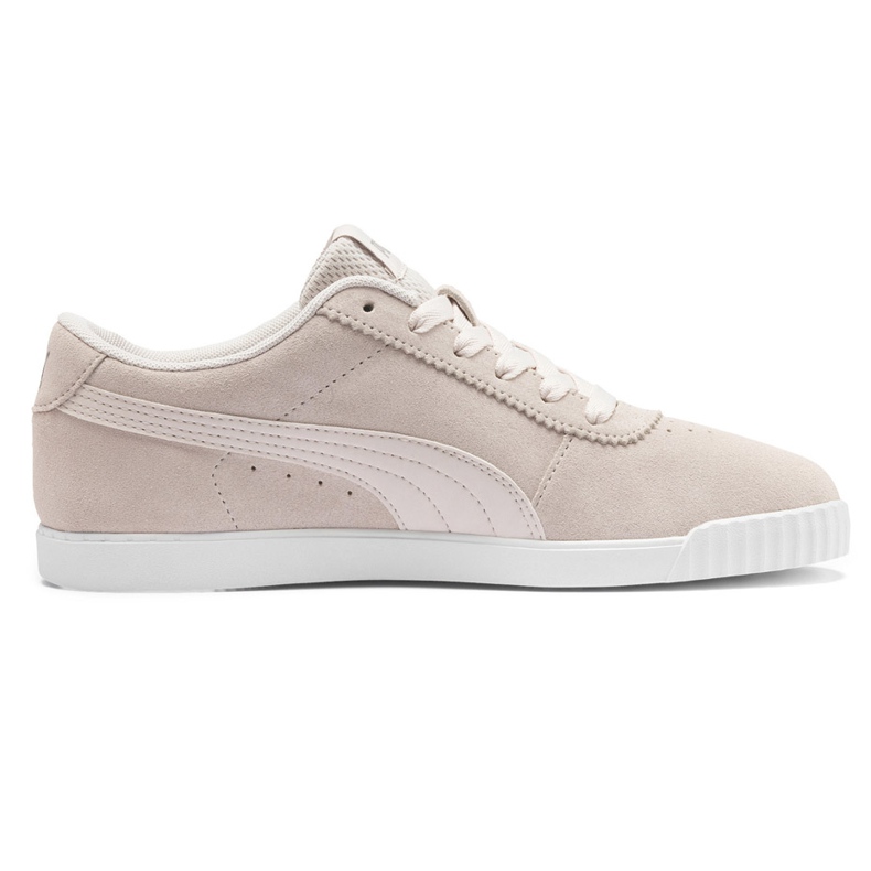 Zapatillas de mujeres Puma Carina Slim Sd beige 370549 02