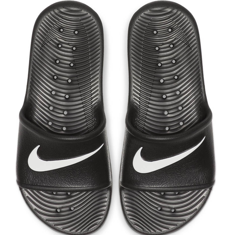 Zapatillas Nike Kawa Shower GS / PS negras BQ6831 001 blanco negro