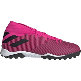 Botas de fútbol adidas Nemeziz 19.3 Tf rosa F34426 negro