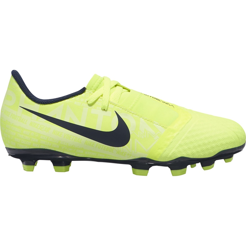Zapatos de fútbol Nike Phantom Venom Academy Fg Junior AO0362 717 amarillo amarillo