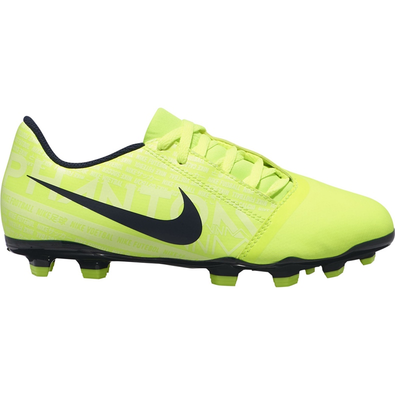 Zapatillas de fútbol Nike Phantom Venom Club Fg Junior AO0396 717 amarillo amarillo