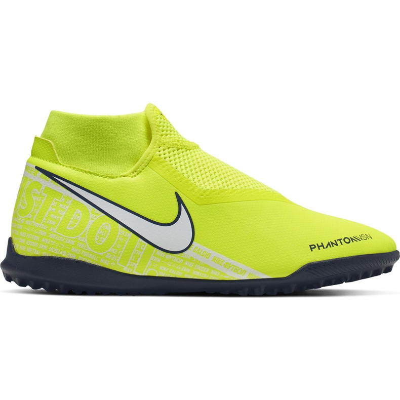 Calzado de fútbol Nike Phantom Vsn Academy Df Tf AO3269 717 amarillo amarillo