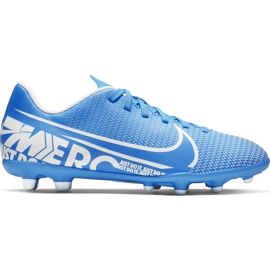 Zapatos de fútbol Nike Mercurial Vapor 13 Club FG / MG Junior AT8161 414 azul azul
