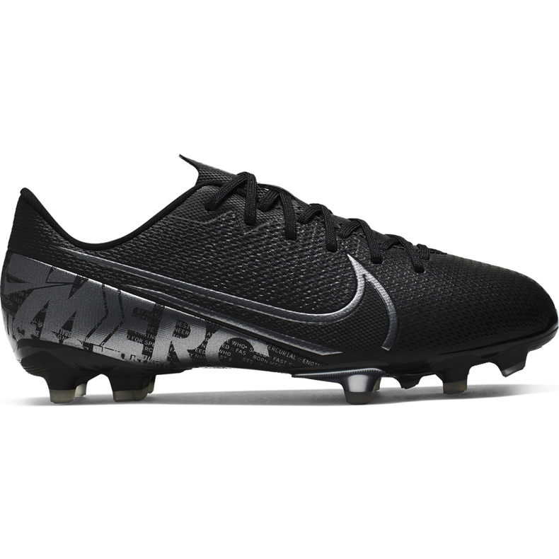 Calzado de fútbol Nike Mercurial Vapor 13 Academy FG / MG Junior AT8123 001 negro negro