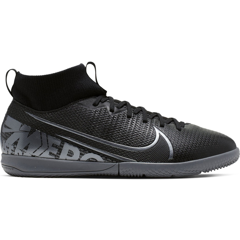 Zapatillas de fútbol Nike Mercurial Superfly 7 Academy Ic Junior AT8135 001 negro negro