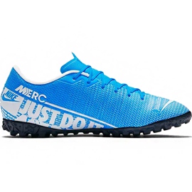 Zapatos de fútbol Nike Mercurial Vapor 13 Academy Tf AT7996 414 azul multicolor