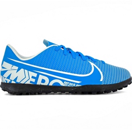 Zapatos de fútbol Nike Mercurial Vapor 13 Club Tf Junior AT8177 414 multicolor azul