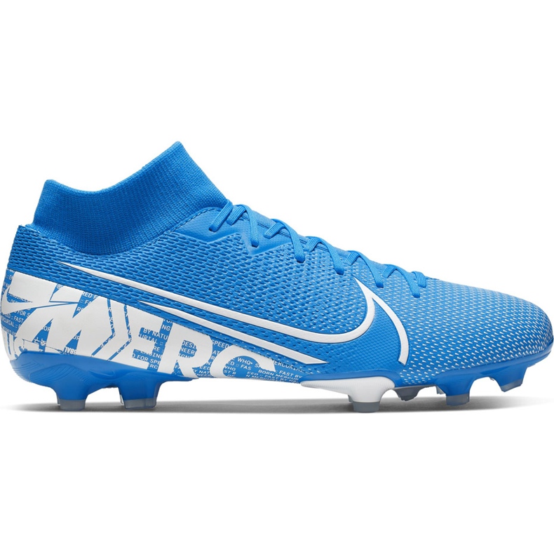 Zapatos de fútbol Nike Mercurial Superfly 7 Academy FG / MG AT7946 414 multicolor azul