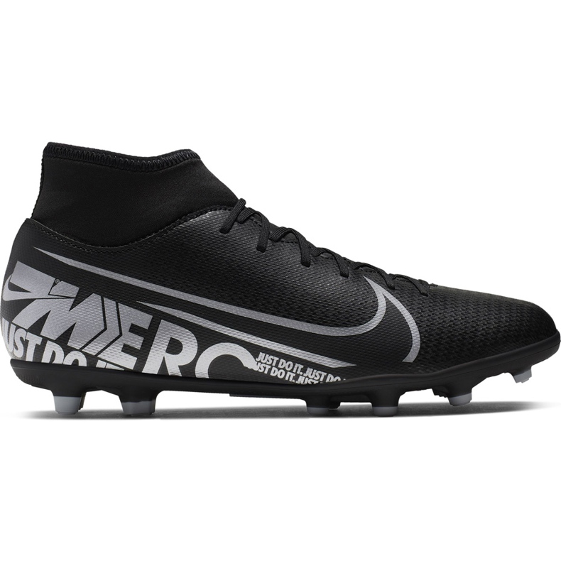 Zapatillas de fútbol Nike Mercurial Superfly 7 Club FG / MG AT7949 001 negro negro