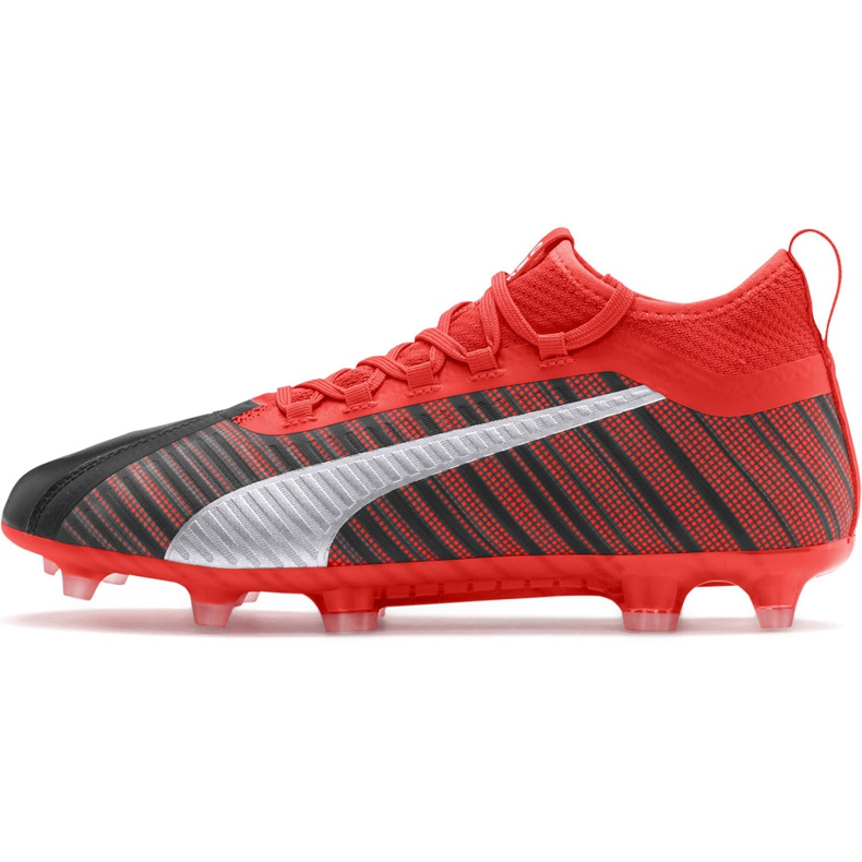 Botas de fútbol Puma One 5.2 Fg Ag rojo negro 105618 01 multicolor