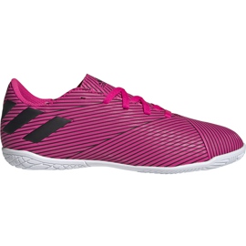 Adidas Nemeziz 19.4 In Junior botas de fútbol rosa F99939 rosado rosado