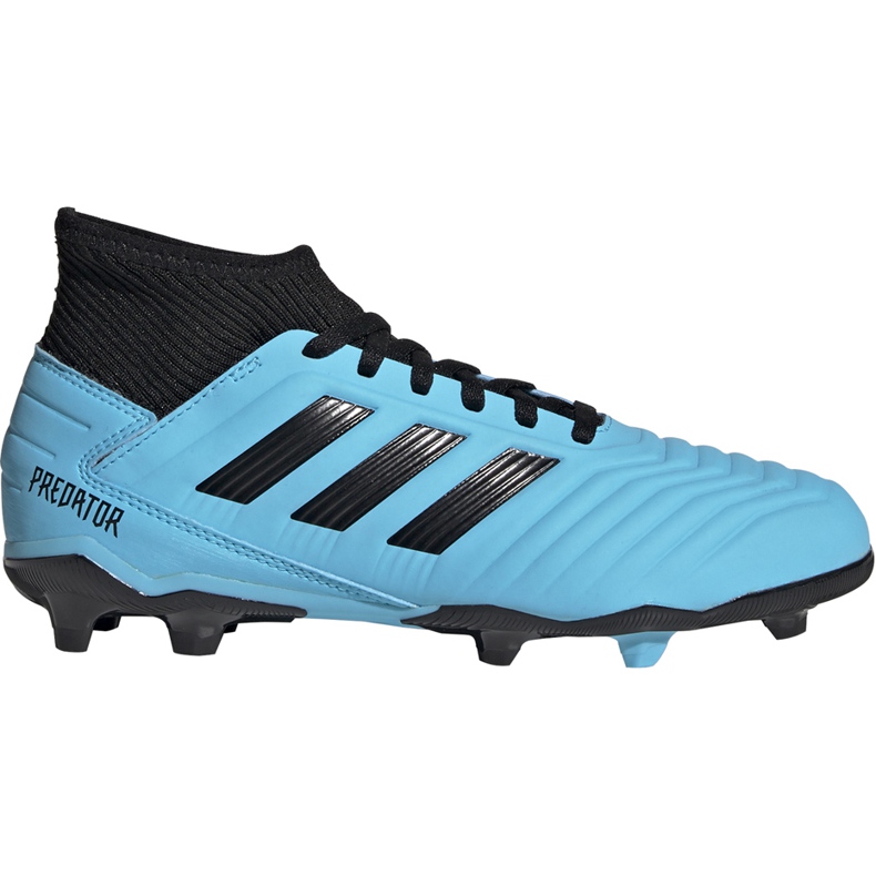 Botas de fútbol adidas Predator 19.3 Fg Junior azul y negro G25796 multicolor
