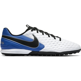 Calzado de fútbol Nike Tiempo Legend 8 Academy Tf AT6100 104 azul blanco Calzado de fútbol Nike Tiempo Legend 8 Academy Tf AT6100 104 azul blanco