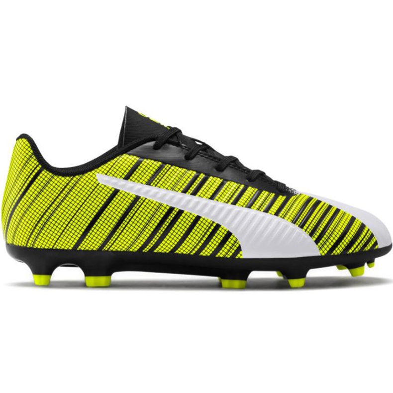 Bota de fútbol Puma One 5.4 Fg Ag Junior amarillo-blanco-negro 105660 03 multicolor