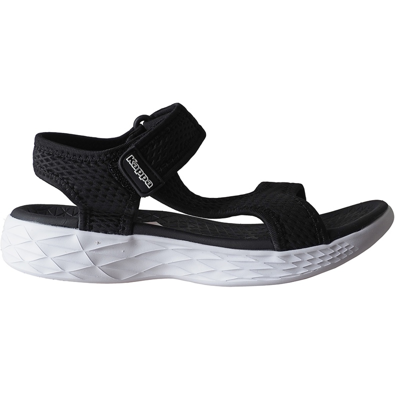 Sandalias de mujer Kappa Vedity Ii negras y blancas 242811 1110 blanco negro