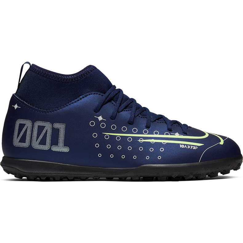 Calzado de fútbol Nike Mercurial Superfly 7 Club Mds Tf Junior BQ5416 401 azul marino azul marino