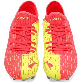 Botas de fútbol Puma Future 5.4 Osg Fg Ag 105949 01 para niños rojo amarillo