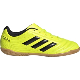 Adidas Copa 19.4 In Junior botas de fútbol amarillas F35451 amarillo amarillo Adidas Copa 19.4 In Junior botas de fútbol amarillas F35451 amarillo amarillo