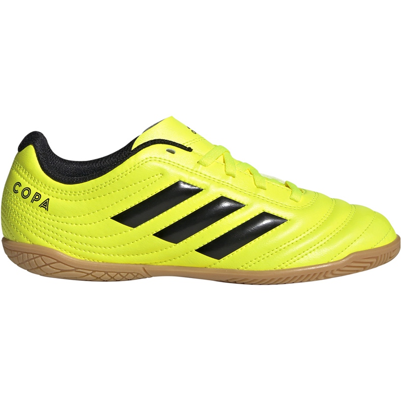 Adidas Copa 19.4 In Junior botas de fútbol amarillas F35451 amarillo amarillo