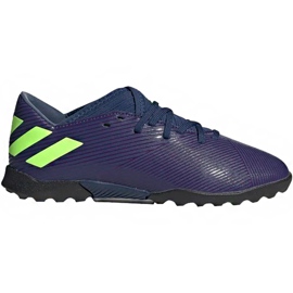 Botas de fútbol adidas Nemeziz Messi 19.3 Tf Junior EF1811 negro azul marino Botas de fútbol adidas Nemeziz Messi 19.3 Tf Junior EF1811 negro azul marino