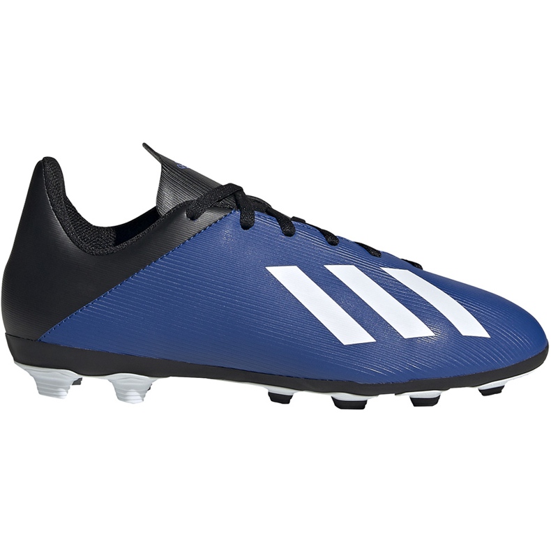 Adidas X 19.4 FxG Junior zapatos de fútbol azul-negro EF1615