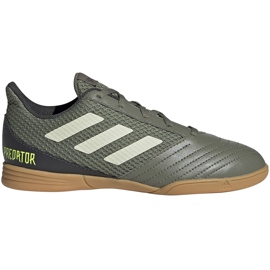 Botas de fútbol adidas Predator 19.4 In Junior khaki EF8224 verde verde