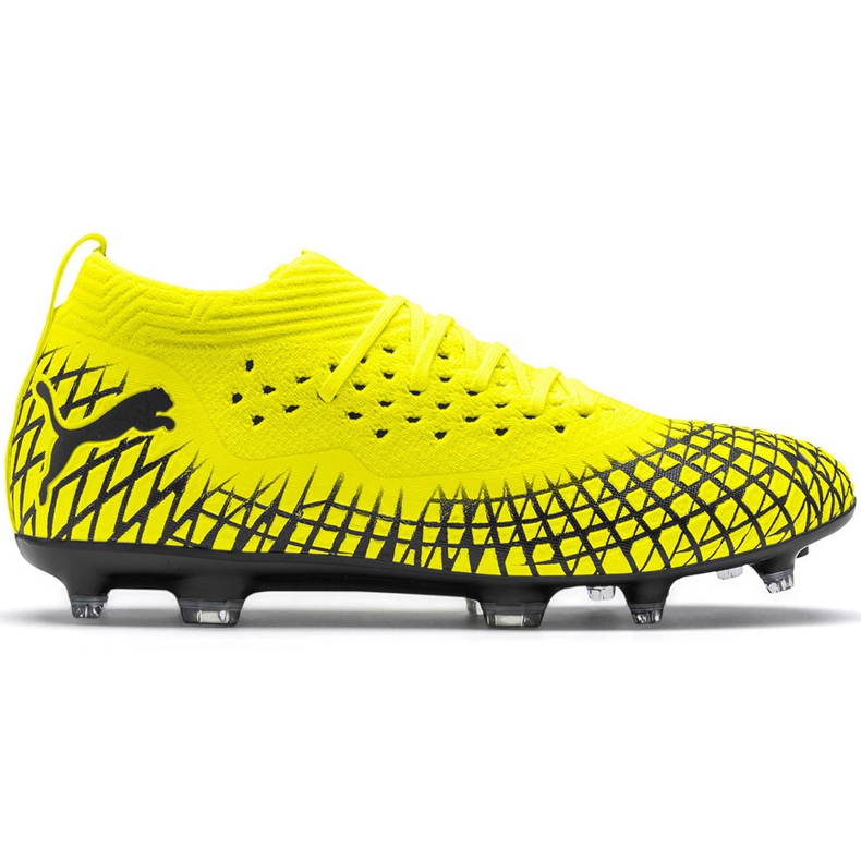 Botas de fútbol Puma Future 4.2 Netfit Fg Ag amarillo-negro 105611 03
