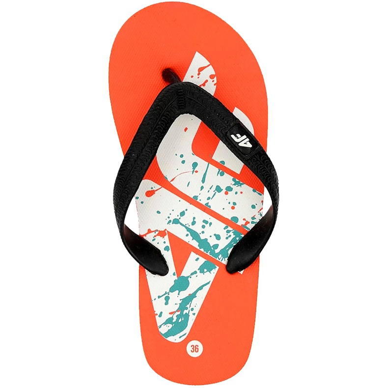 Pantuflas para el niño 4F multicolor HJL20 JKLM001 90S negro naranja