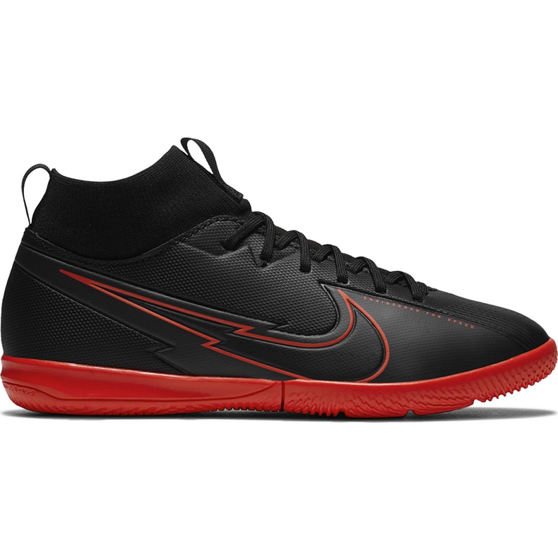 Calzado de fútbol Nike Mercurial Superfly 7 Academy Ic Junior AT8135 060 negro negro